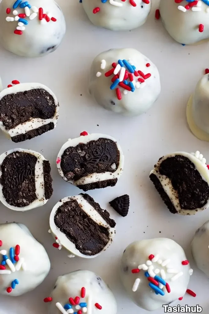 Oreo fireworks cookies