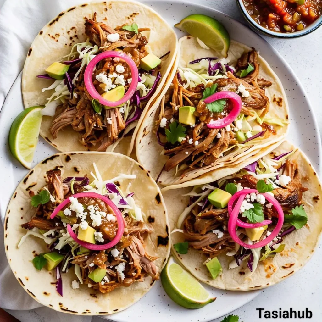 Slow cooker pork tacos