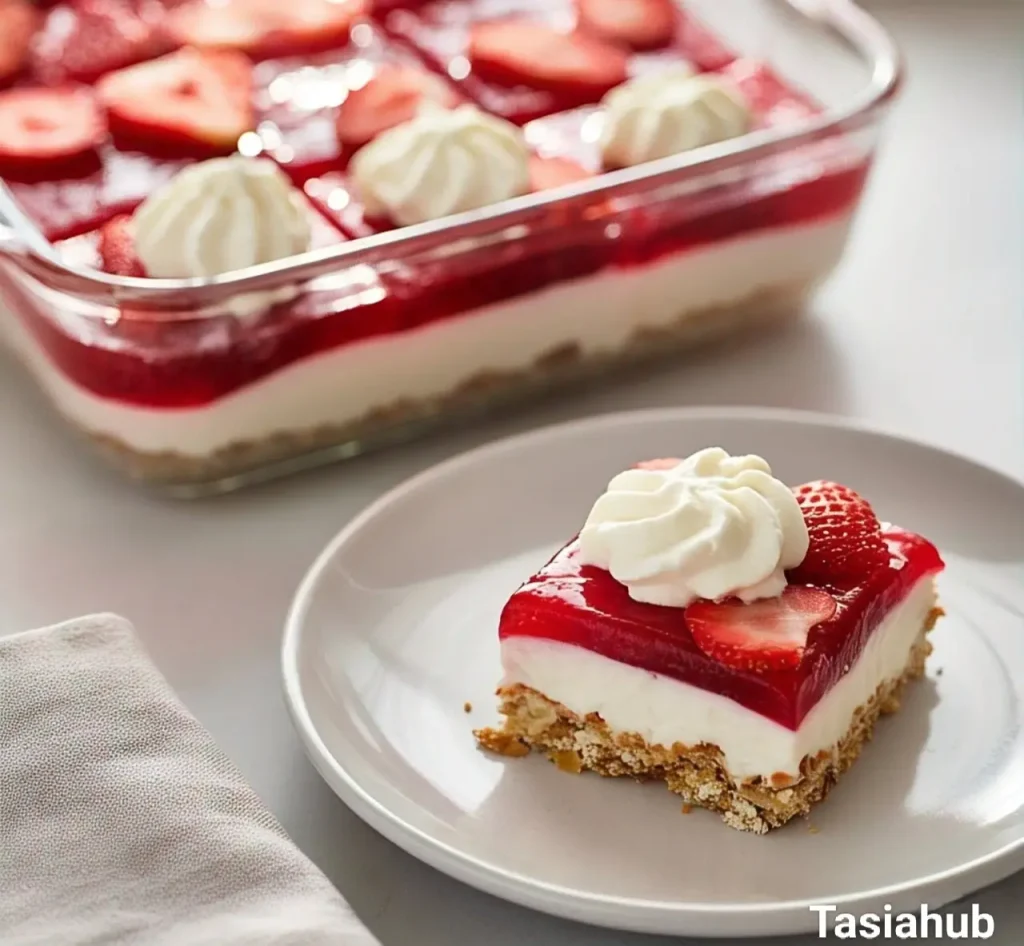 Strawberry pretzel salad