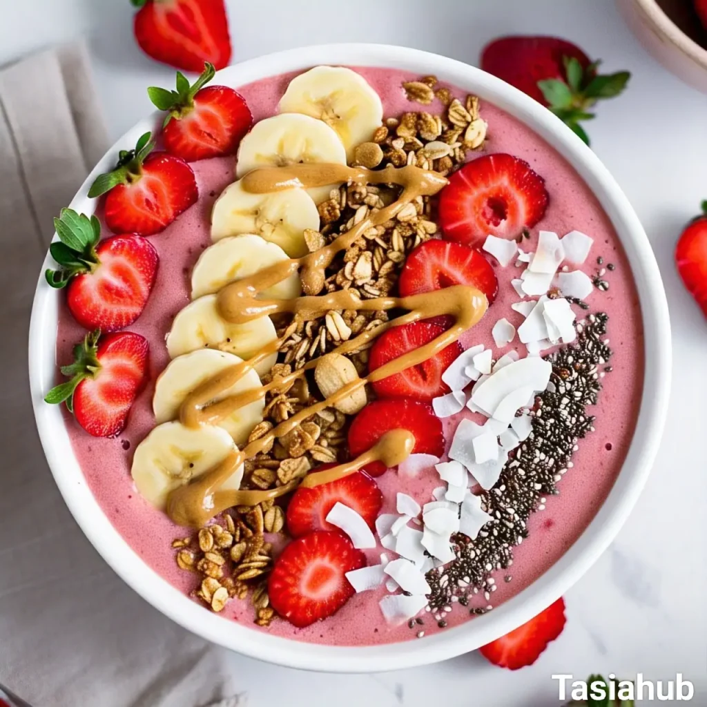Strawberry smoothie bowl