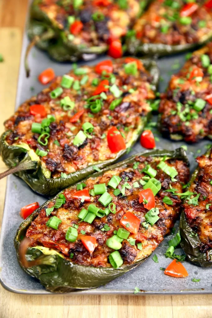 Stuffed Poblano Peppers Recipe Image