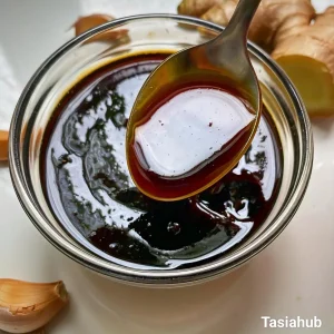A bowl of teriyaki sauce