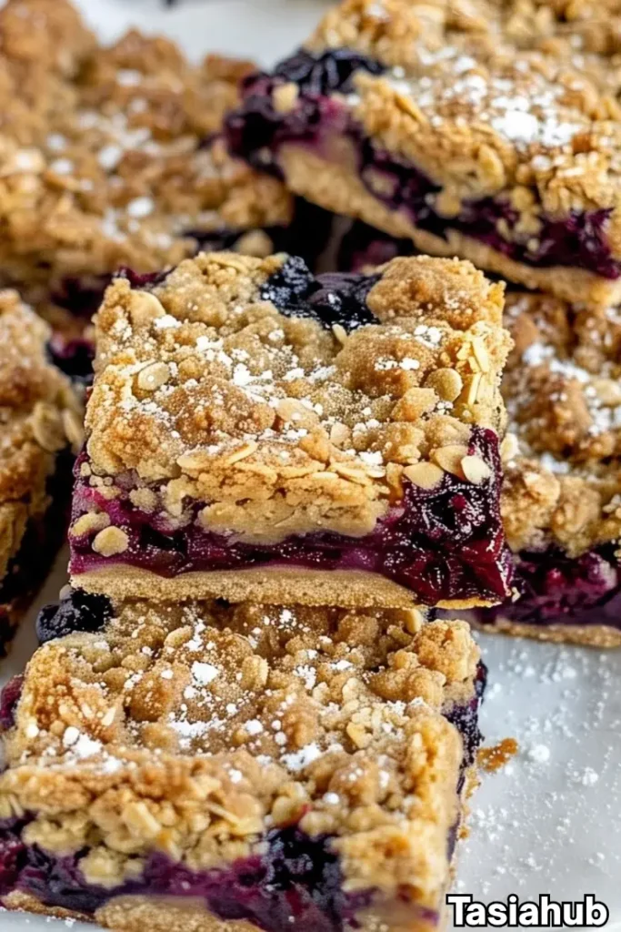 blueberry crumble bars