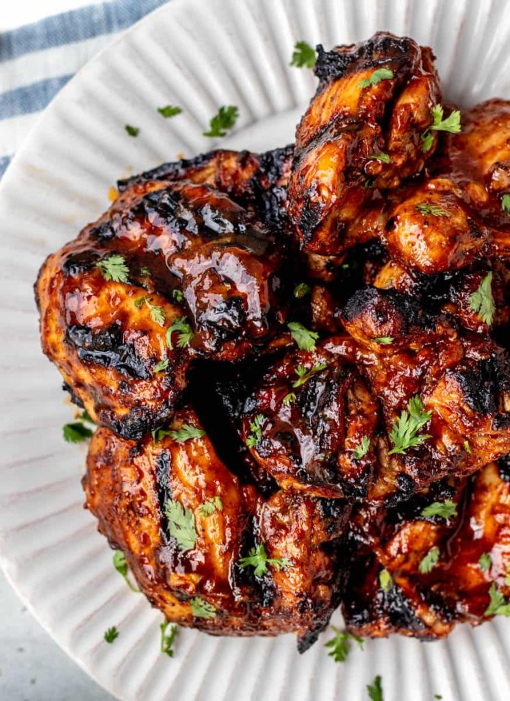 easy grilled bbq chicken thighs 6