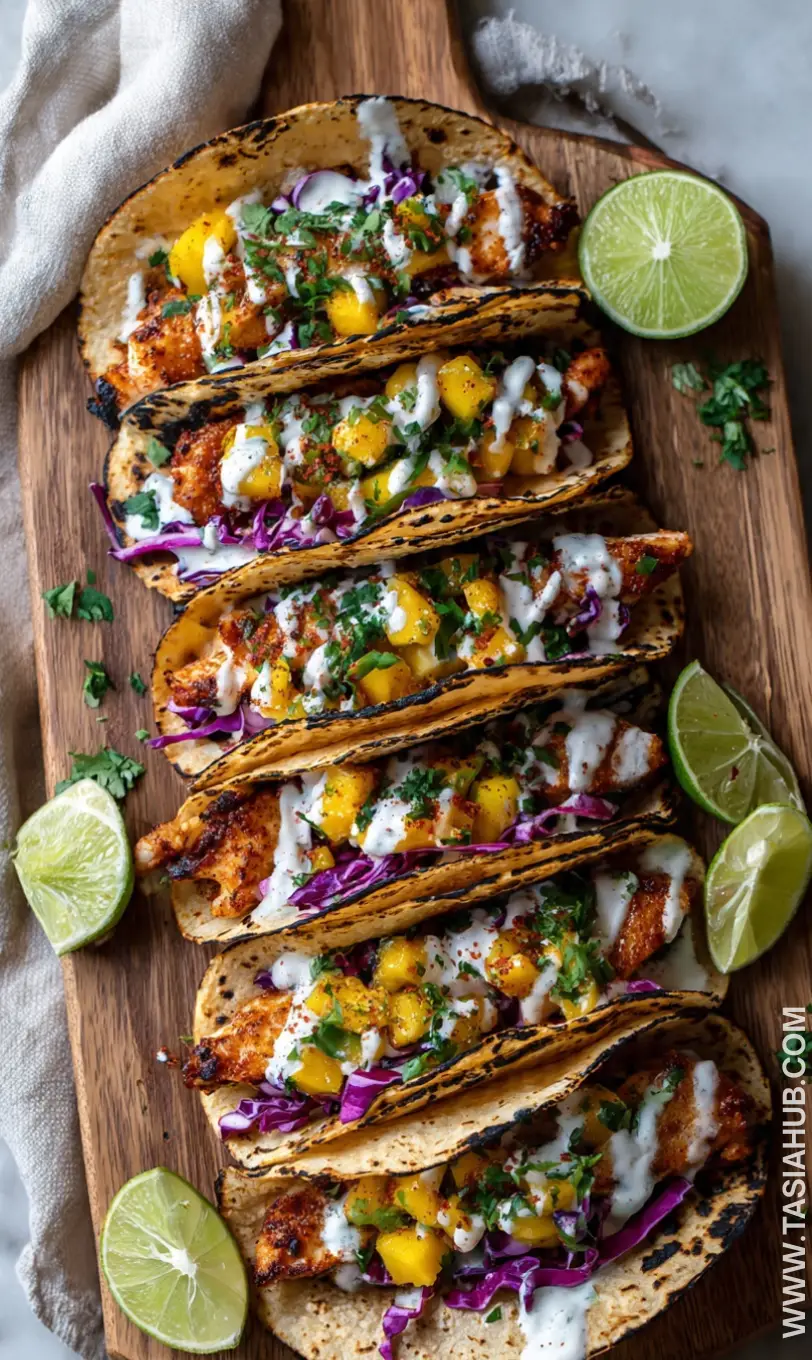 fish tacos with mango salsa