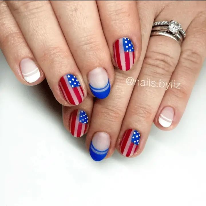 fourth of july nails design
