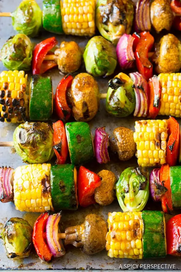 grilled fajita vegetable skewers 15