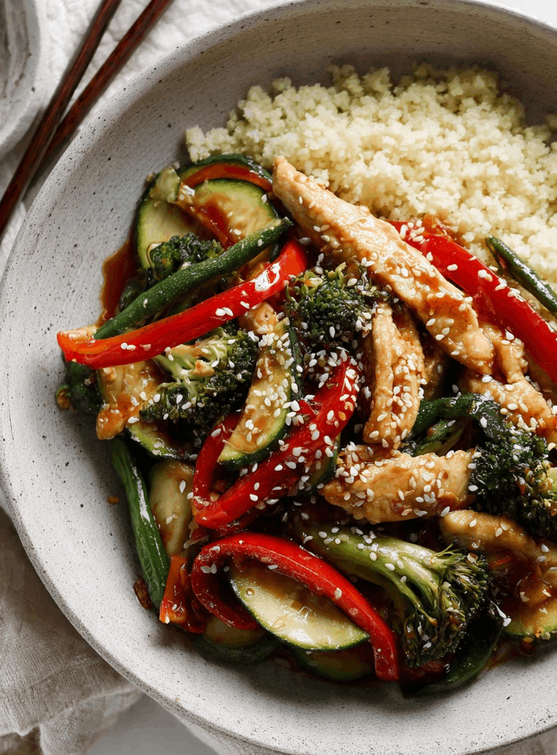 keto chicken stir fry