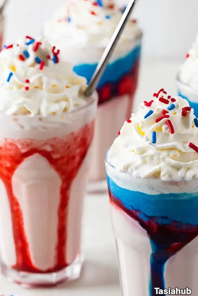 stars and stripes milkshake