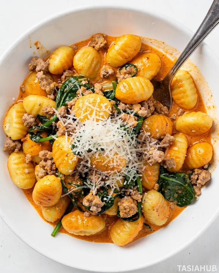 Creamy Butternut Squash Gnocchi with Sausage