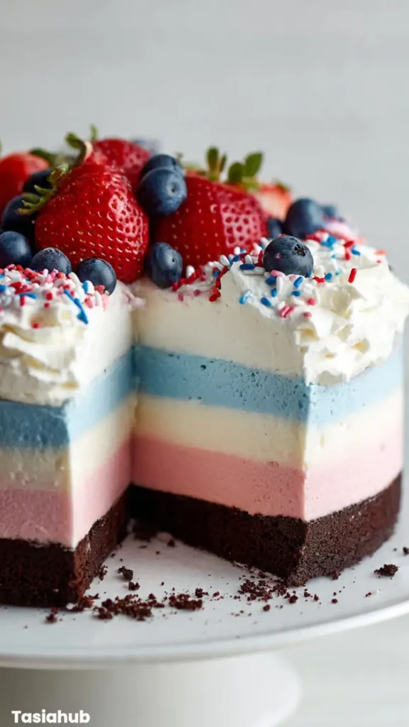 4th of July Ice Cream Cake 1