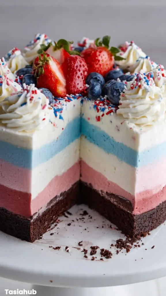 4th of July Ice Cream Cake recipe