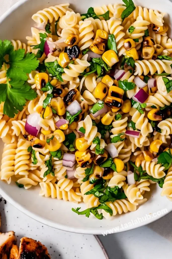 A bowl of elite pasta salad