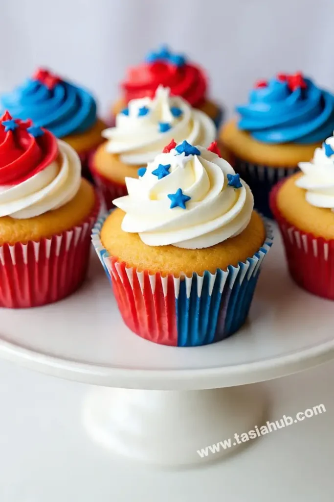 American flag cupcakes 1