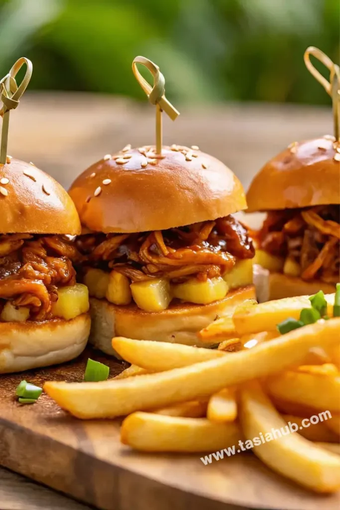 BBQ chicken sliderss