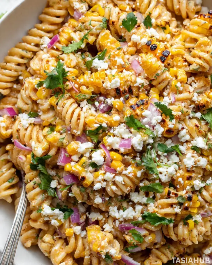 Elote Pasta Salad bowl