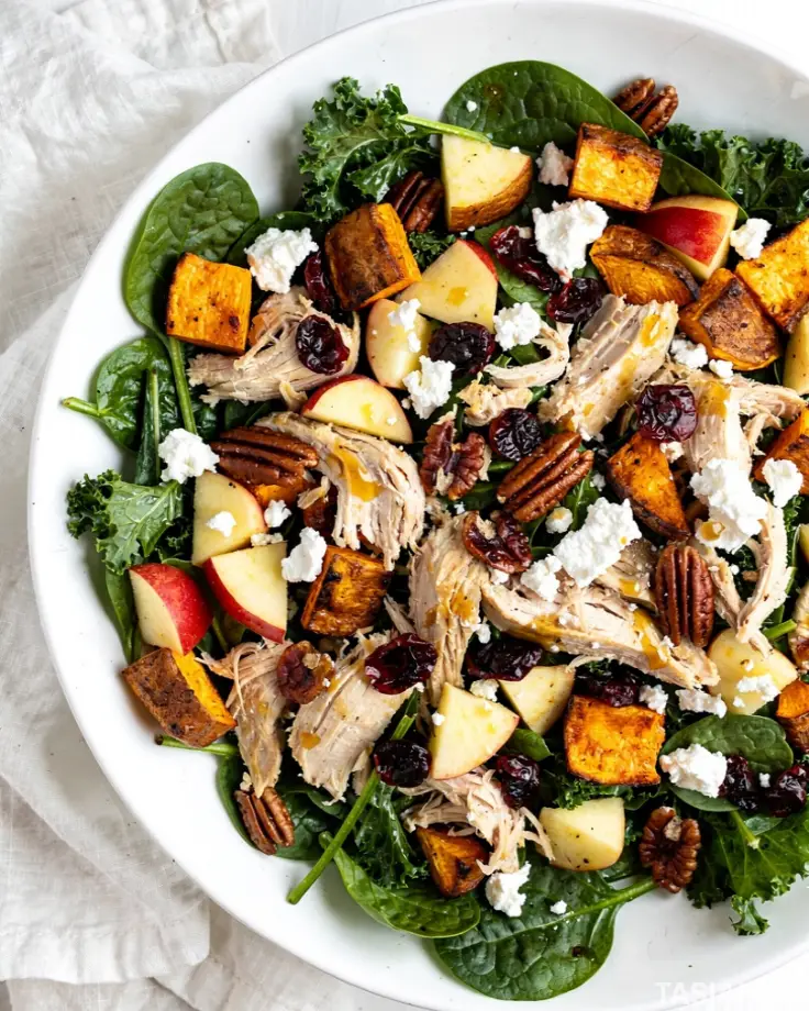 Fall Harvest Chicken Salad dish