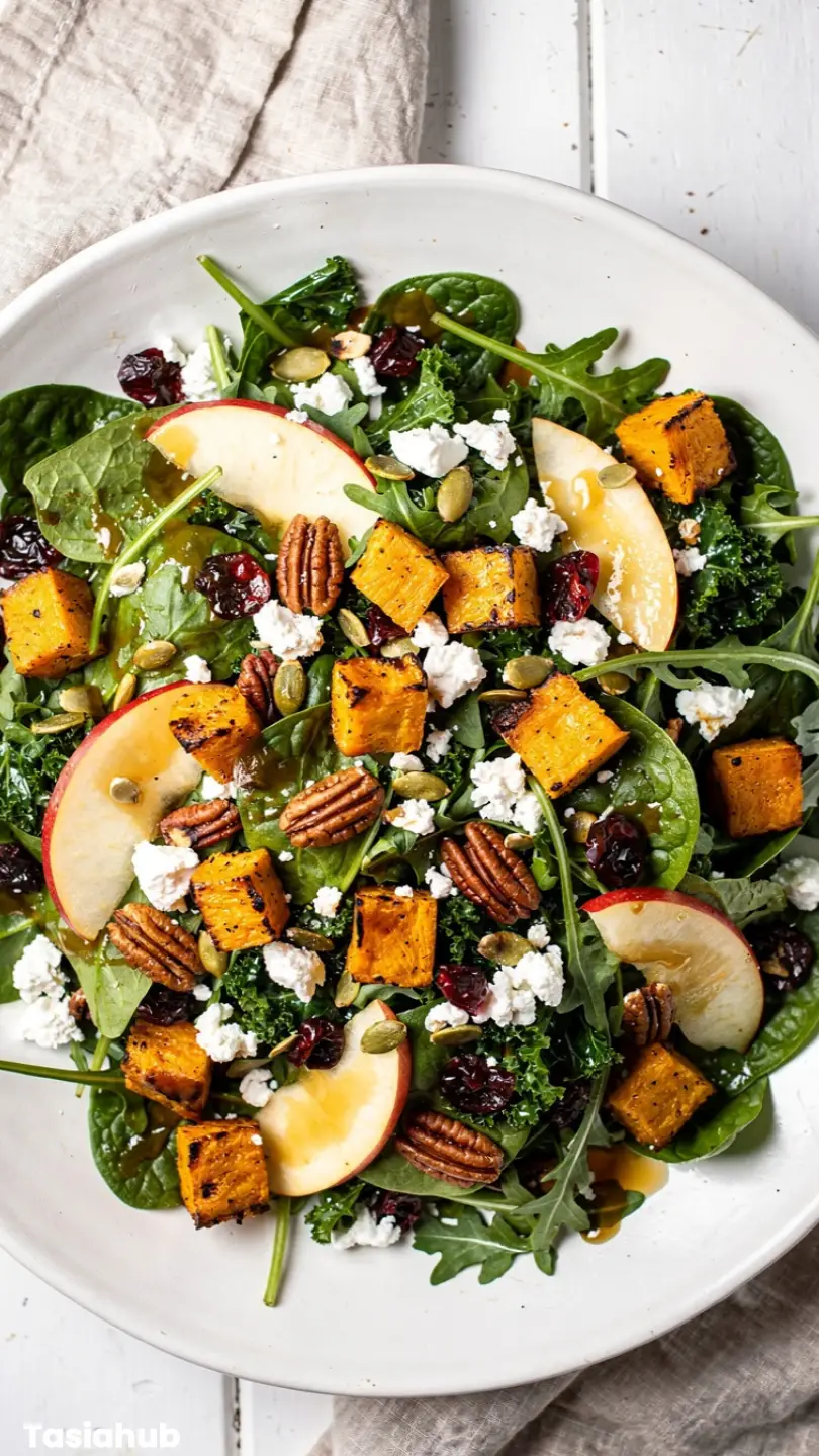 Fall Harvest Salad with Apple Cider Dressing 1