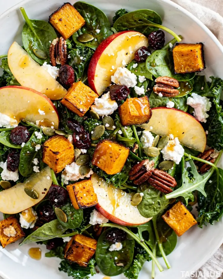 Fall Harvest Salad with Apple Cider vinegar 1