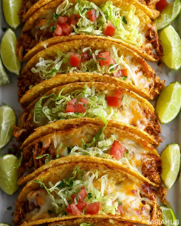 Baked chicken tacos