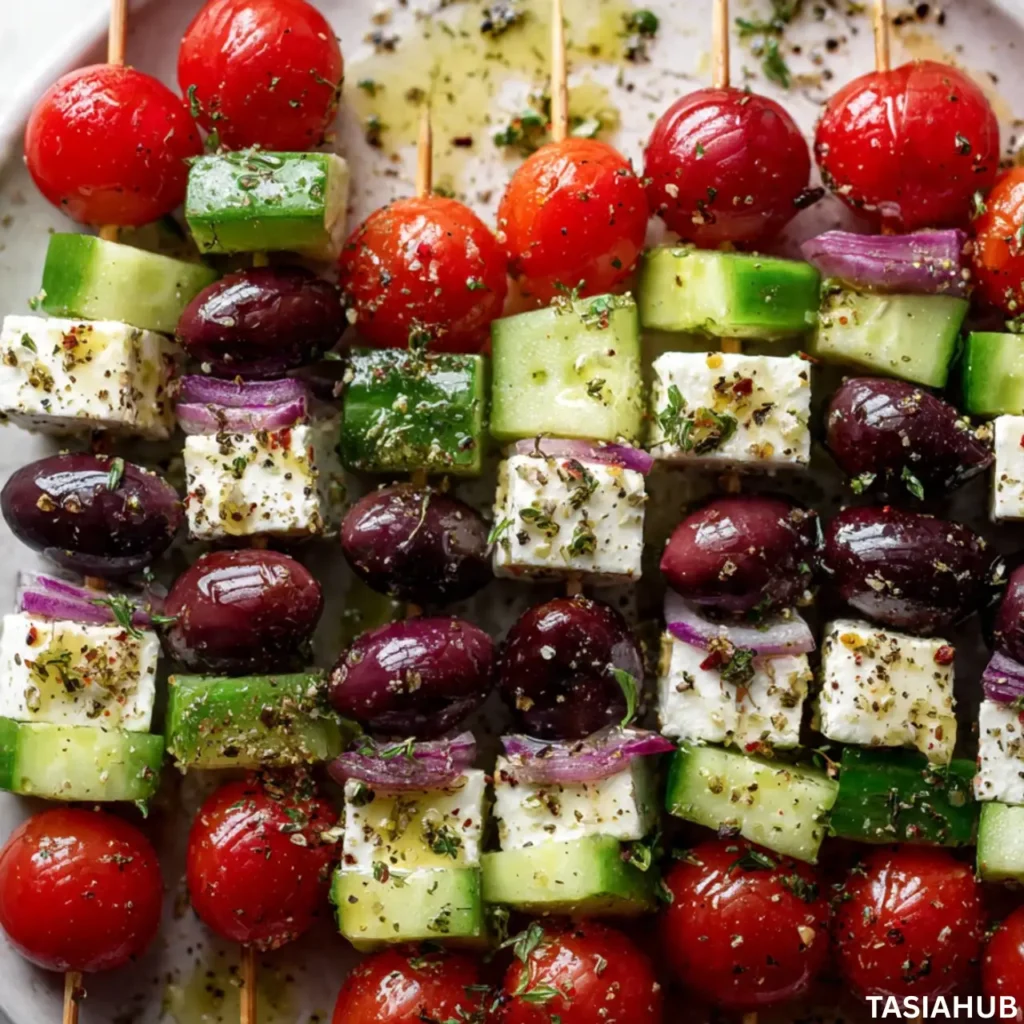 Greek Salad Skewers recipe