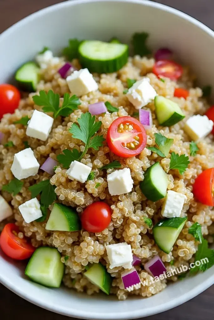 Greek quinoa salad 1