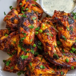 Grilled chicken wings