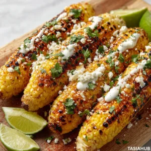 Grilled corn on the cob