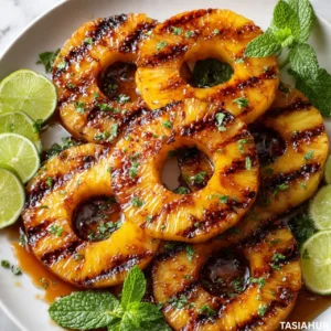 Grilled pineapple rings