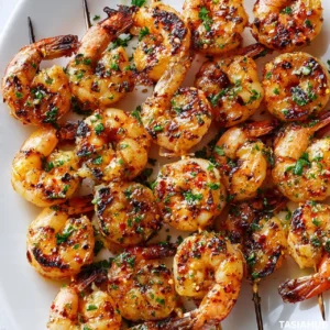 Grilled shrimp skewers