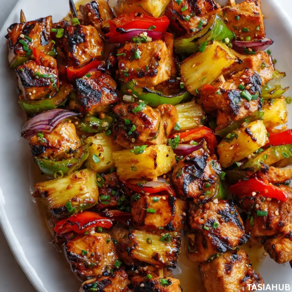 Hawaiian Huli Huli Chicken Kebabs recipe