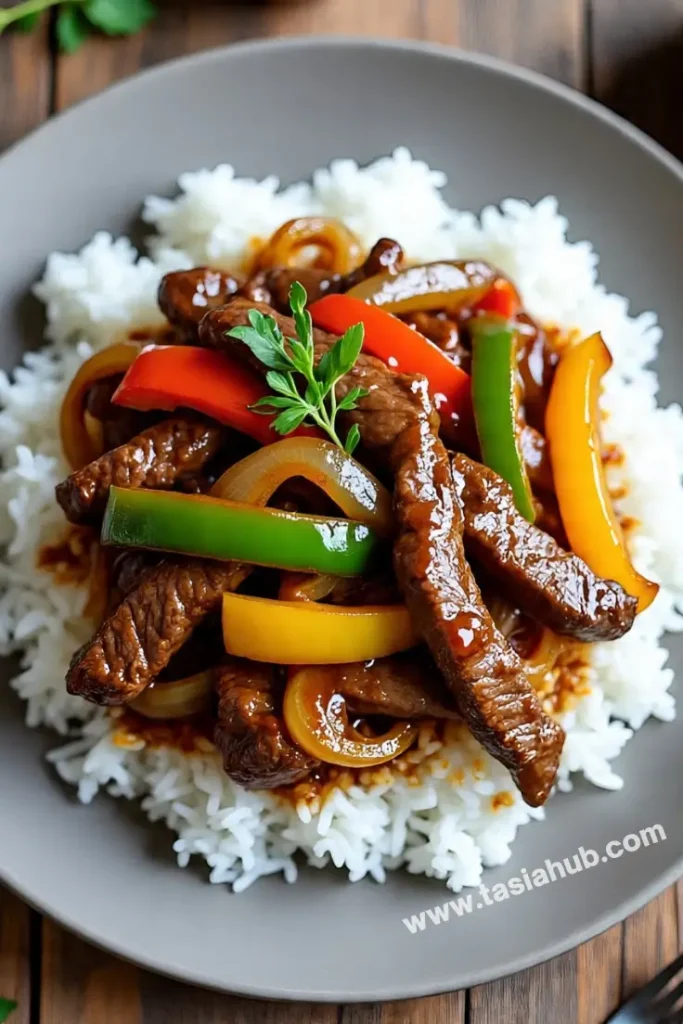 Jamaican style pepper steak