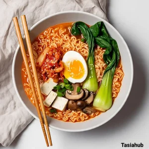 Korean spicy ramen noodles