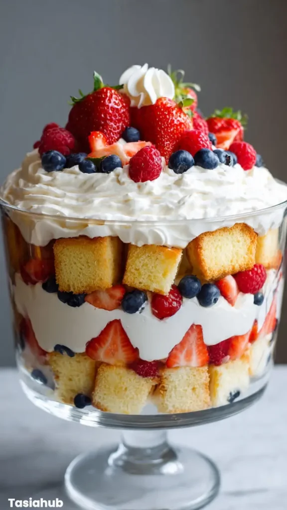 Patriotic Berry Trifle recipe