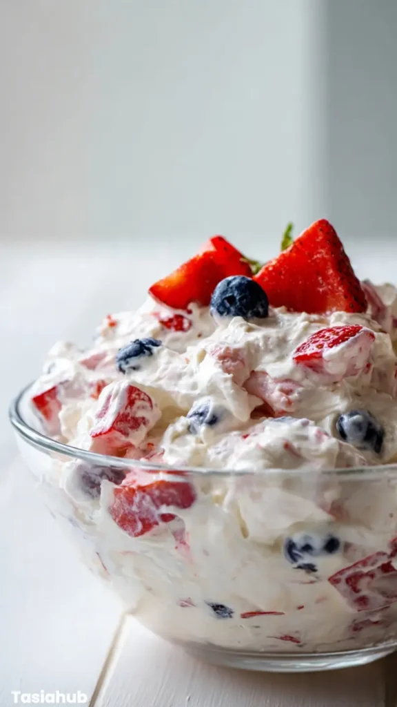 Red White and Blue Cheesecake Salad