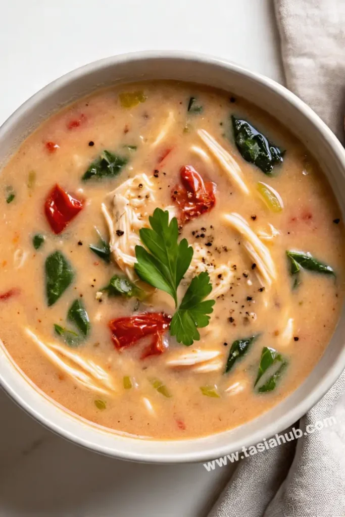 a serving of marry me chicken soup