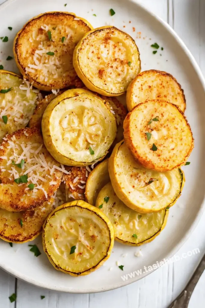 air fried patty pan squash
