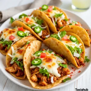 Baked chicken tacos