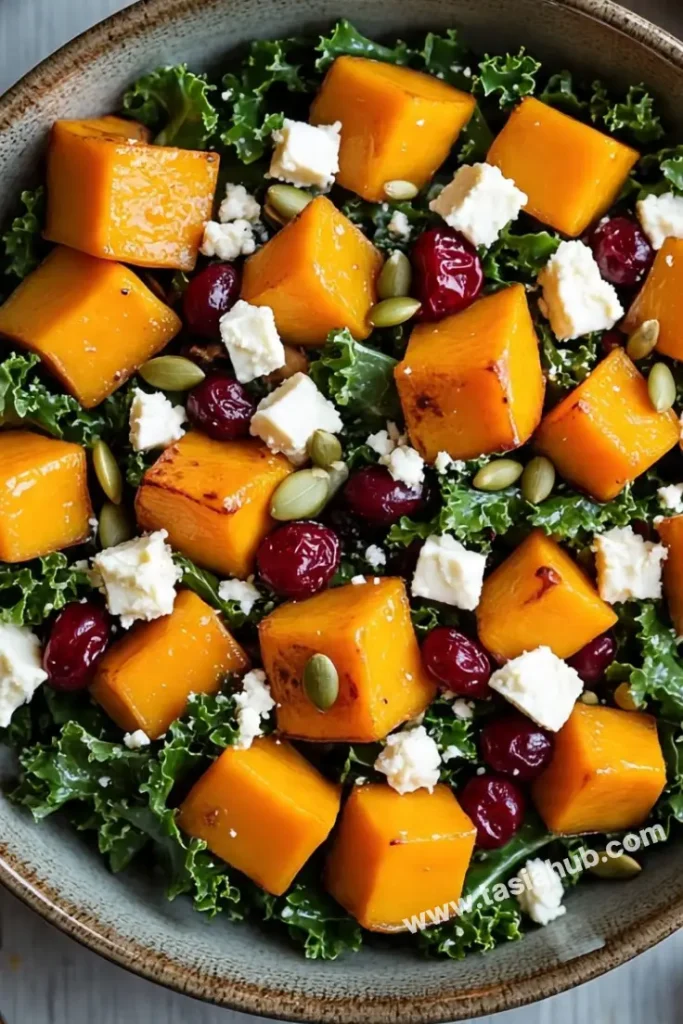 butternut squash kale salad 1