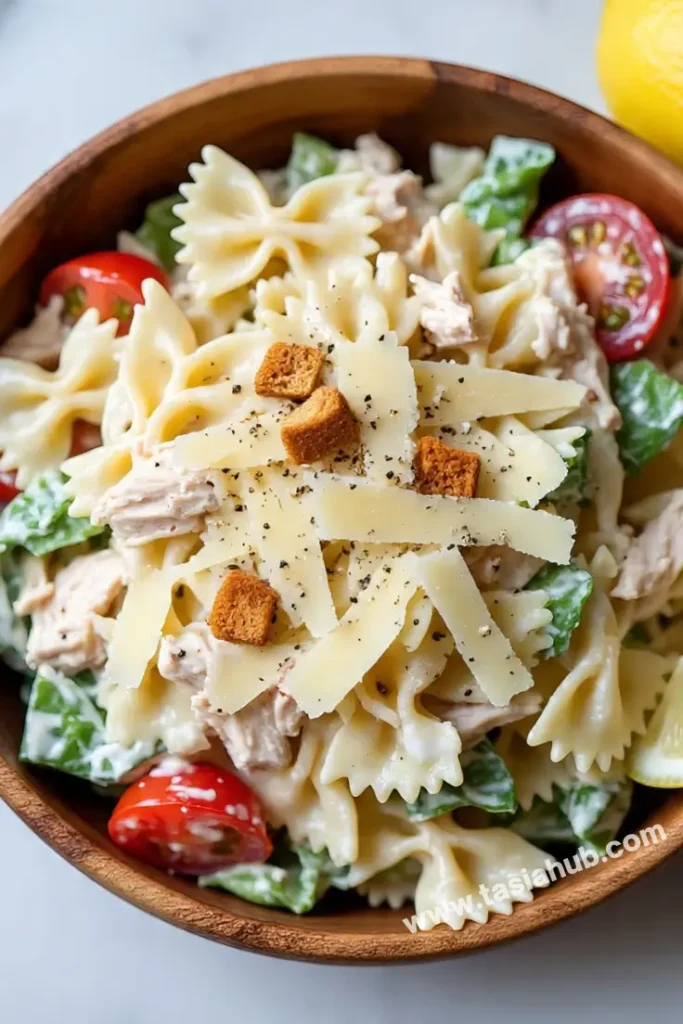 chicken Caesar pasta salad 1