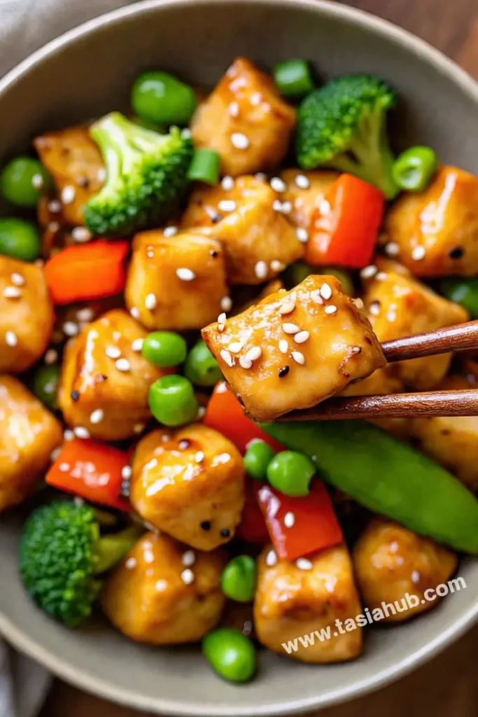 chicken bites stir fry