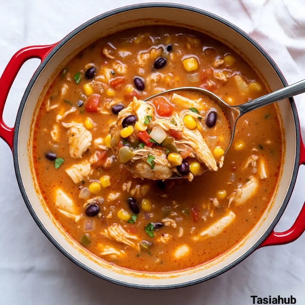 Chicken enchilada soup