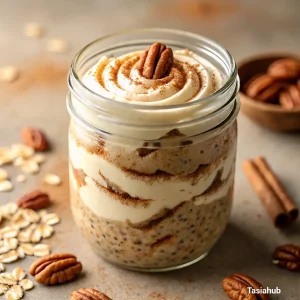Cinnamon roll overnight oats