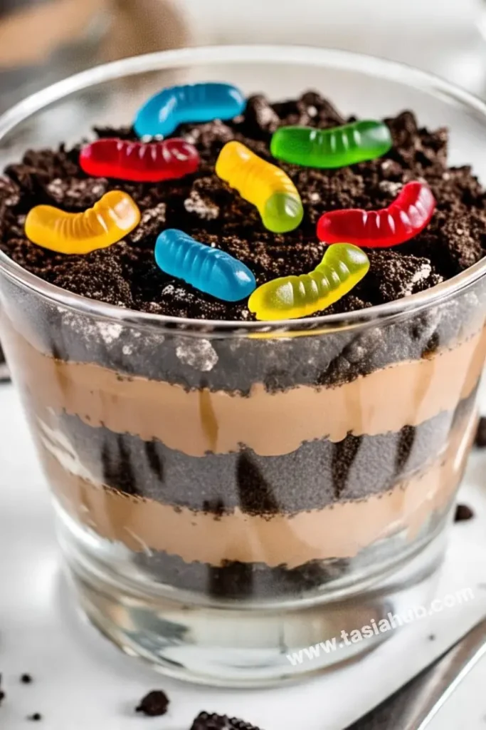 creamy Oreo dirt pudding