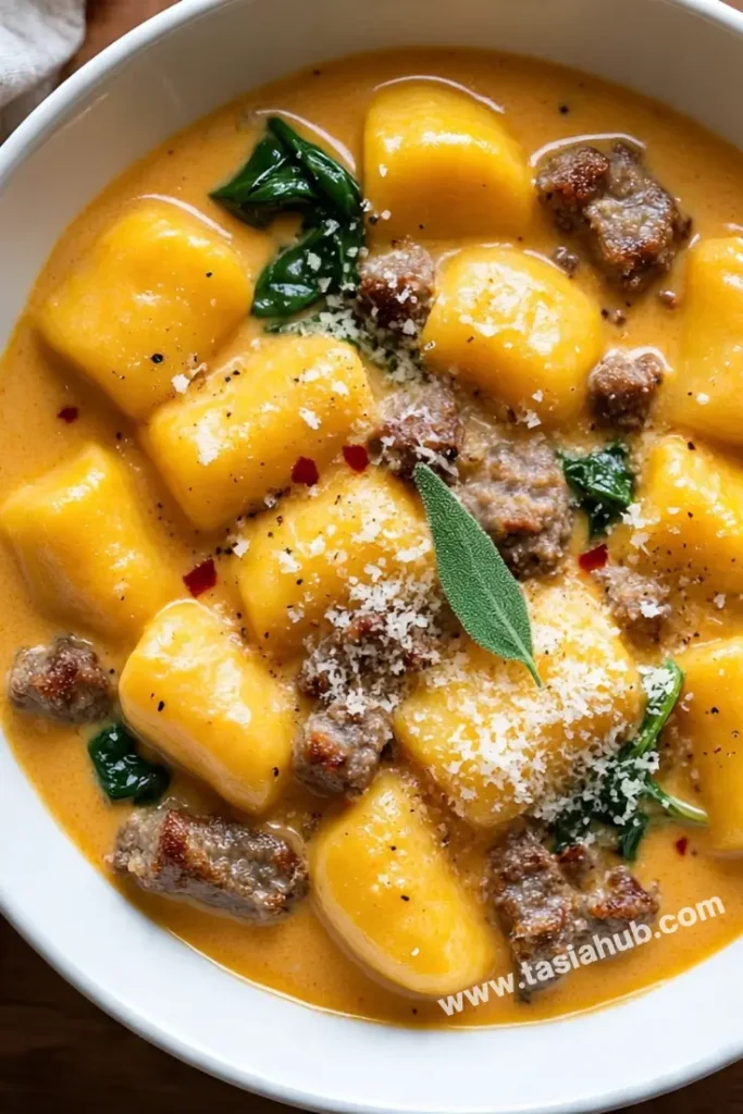 creamy butternut squash gnocchi