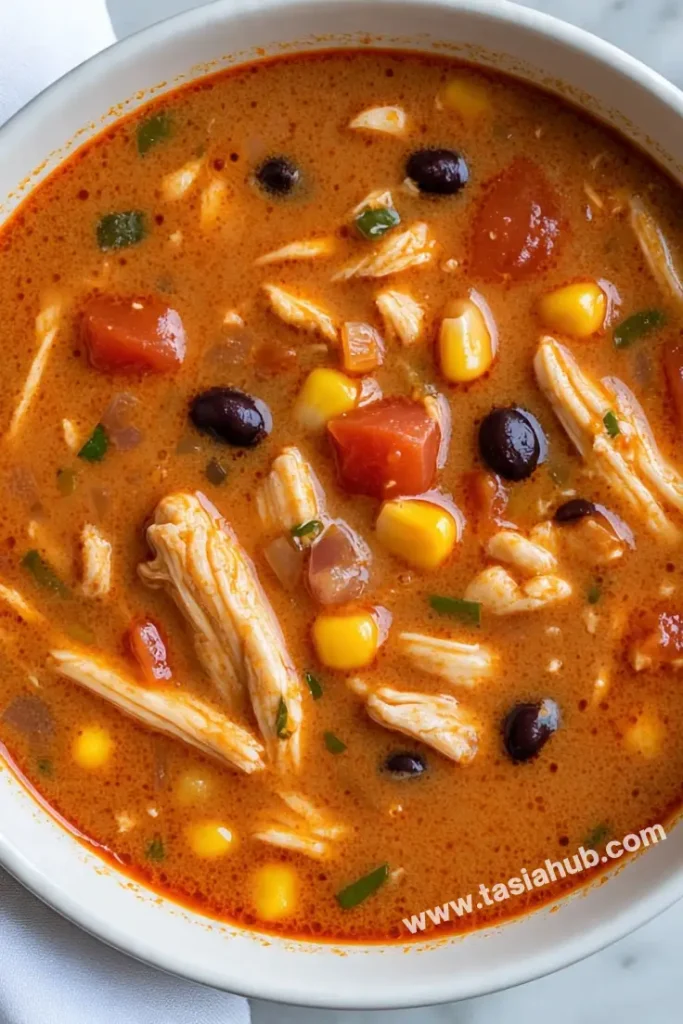 creamy chicken enchilada soup