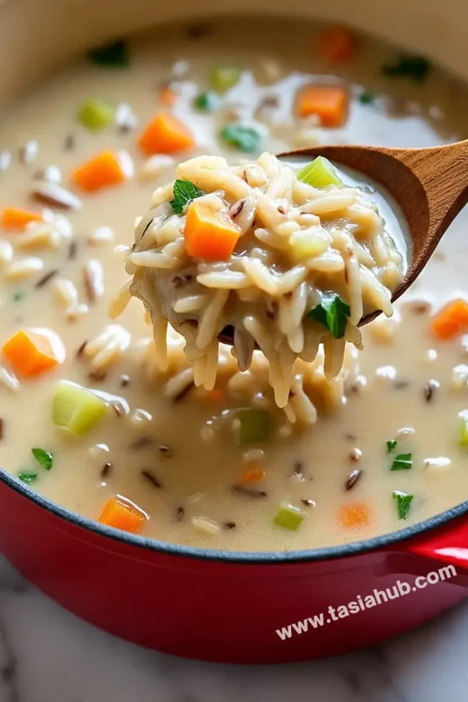 creamy wild rice soup 1