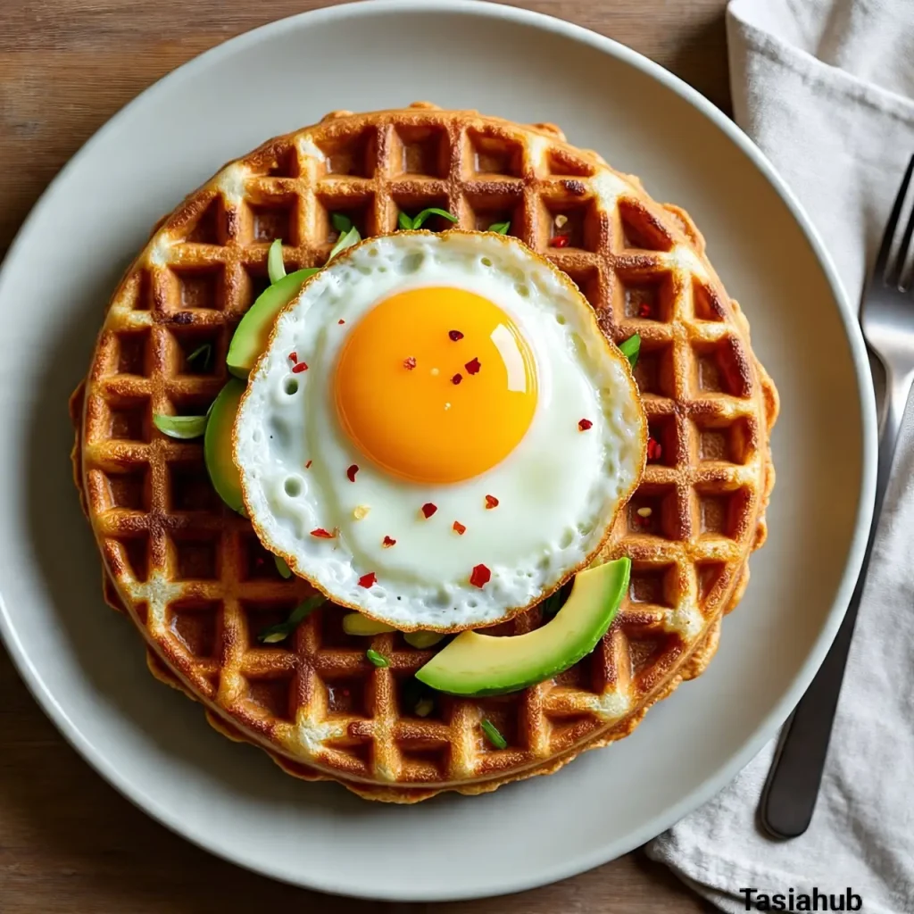 Crispy rice waffles