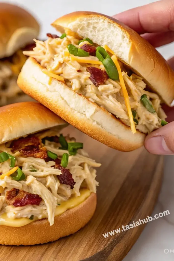 crockpot crack chicken sandwiches