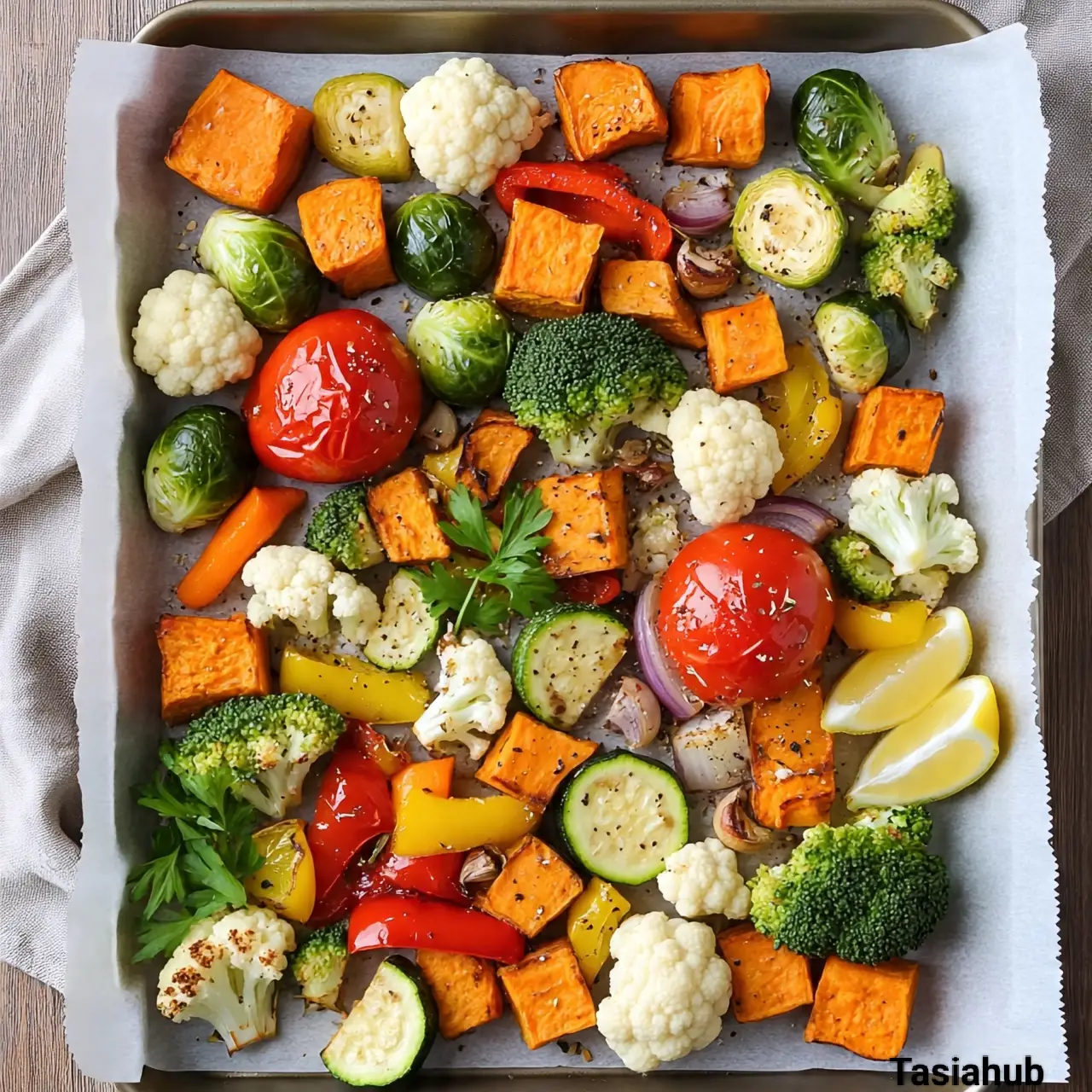Garlic herb roasted vegetables